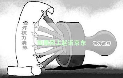 如果网上起诉京东